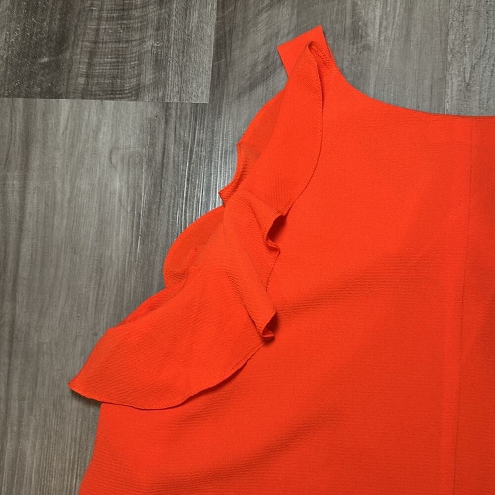 Umgee Cold Shoulder Runic Ruffle Blouse - Medium - Picture 3 of 5